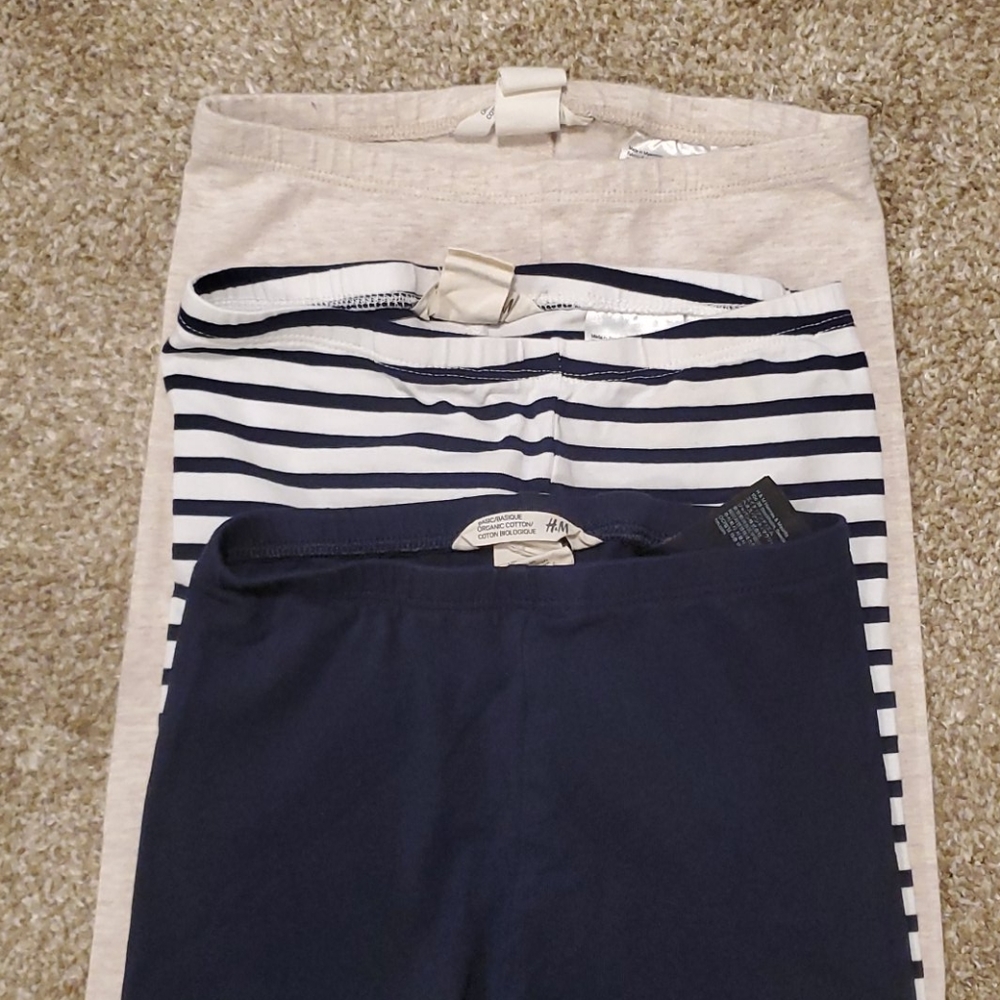 Organic cotton leggings 3 pairs